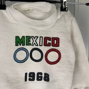 Mexico Olympics 1968 Youth Size 2 100% Cotton RARE Sweatshirt